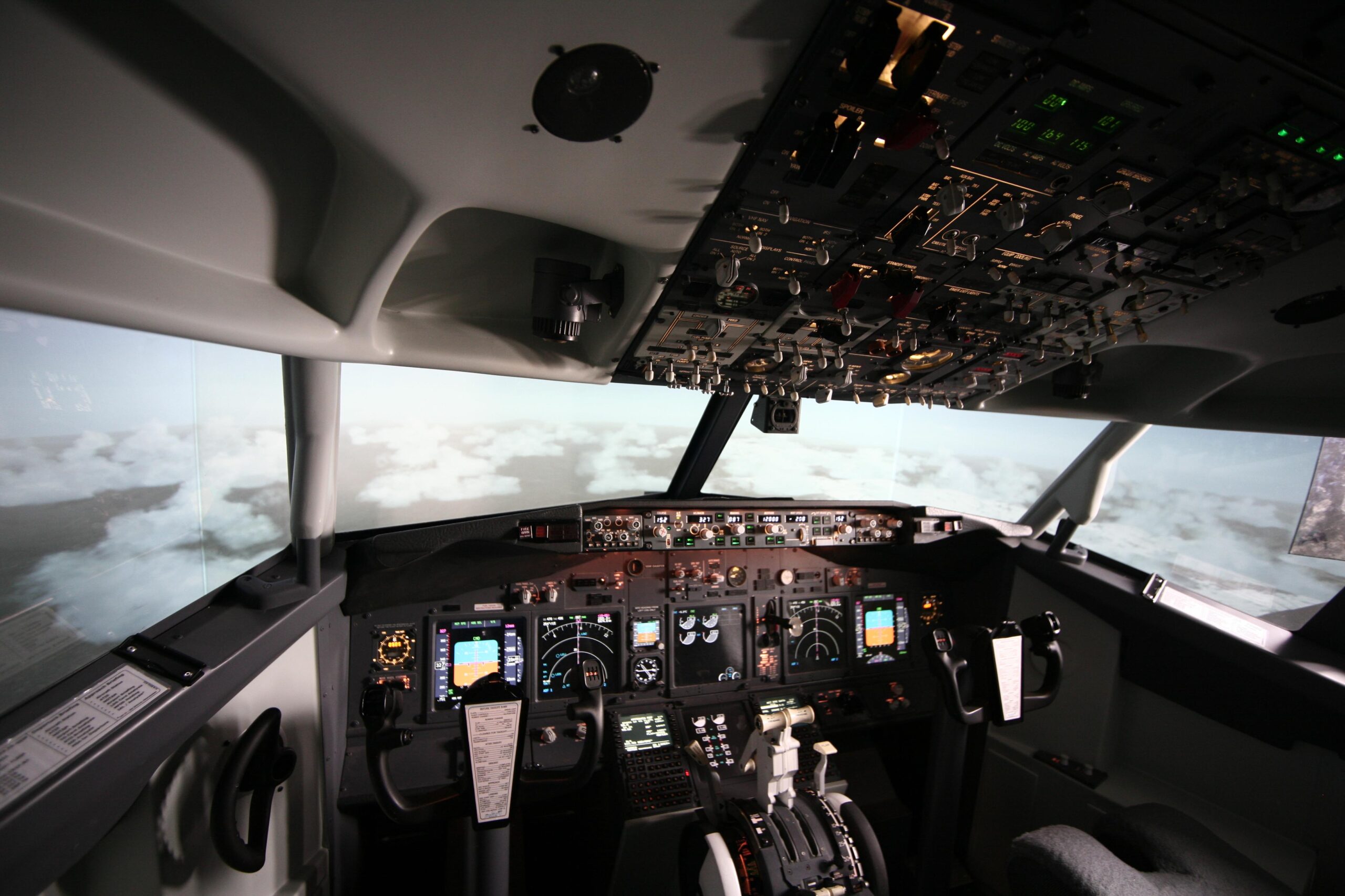 photo of aircraft cockpit