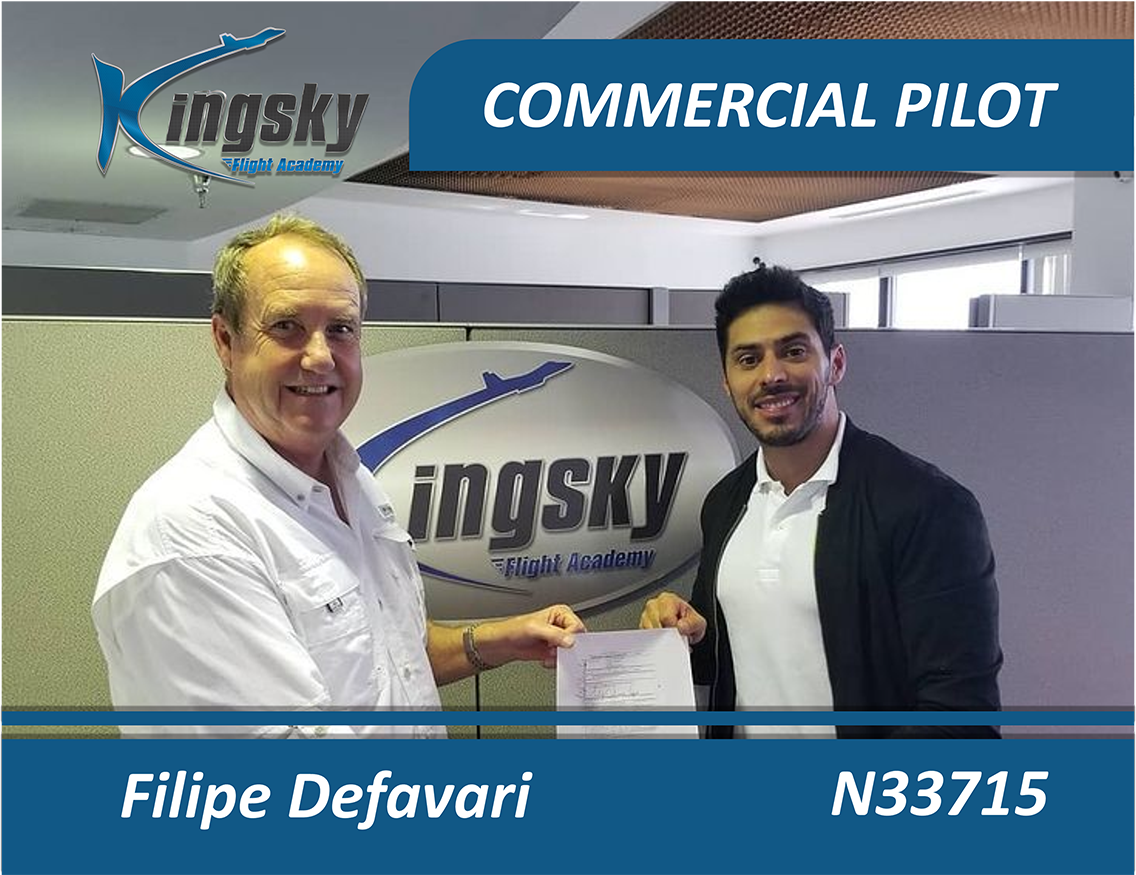 Feilipe Defavari Commercial Pilot testimonial