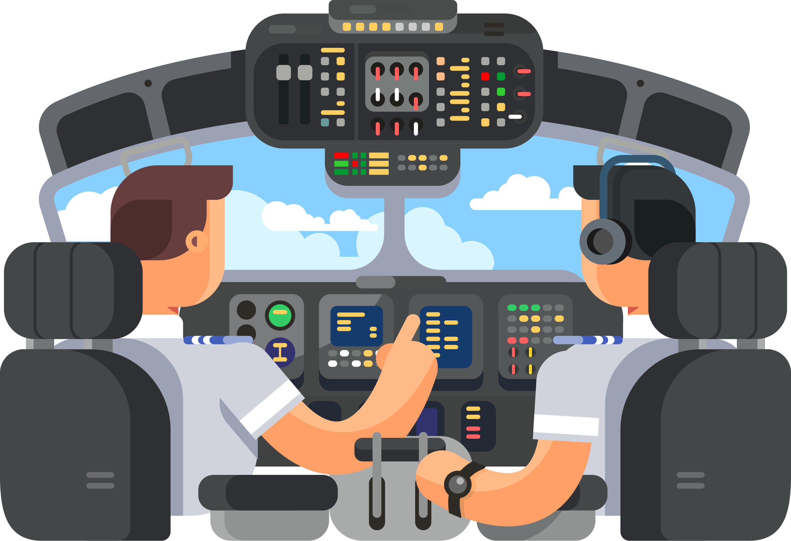 pilot and copilot graphic