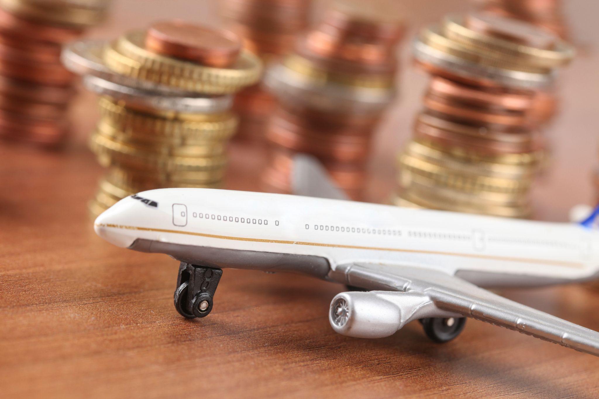 plane with money