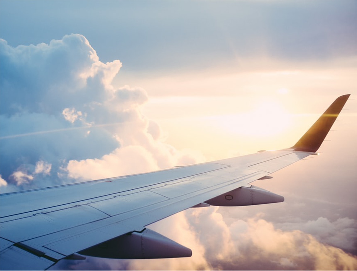 B737NG airplane wing.