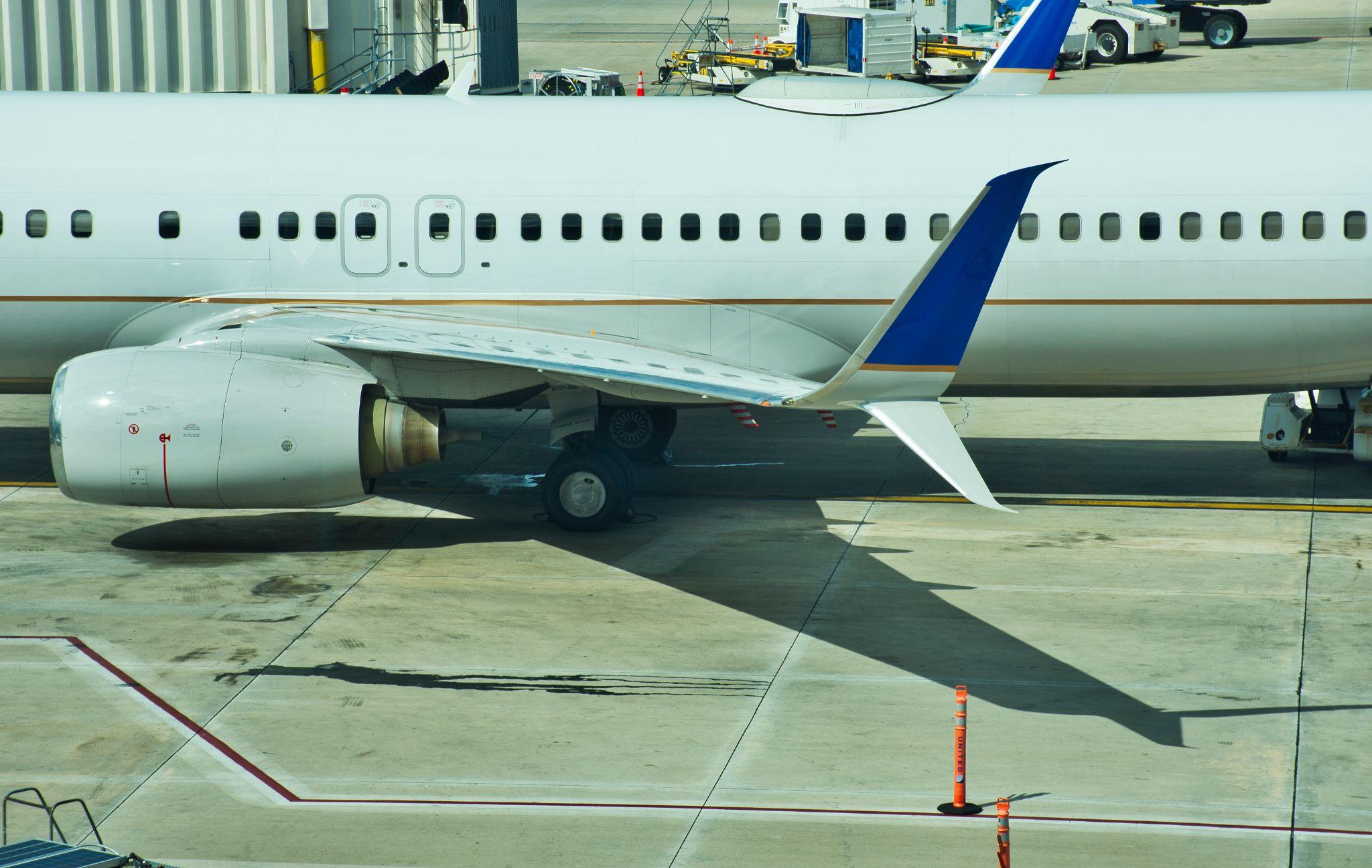 Boeing 737 MAX awaiting takeoff.