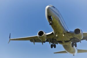 Boeing 737 MAX in the sky.