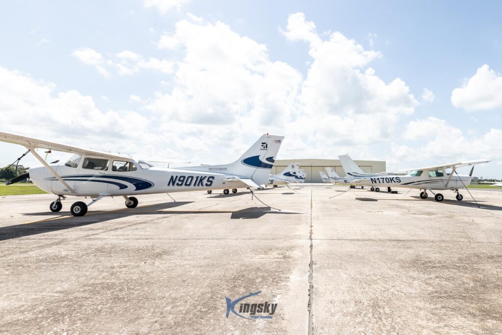 Planes at Kingsky Flight Academy.