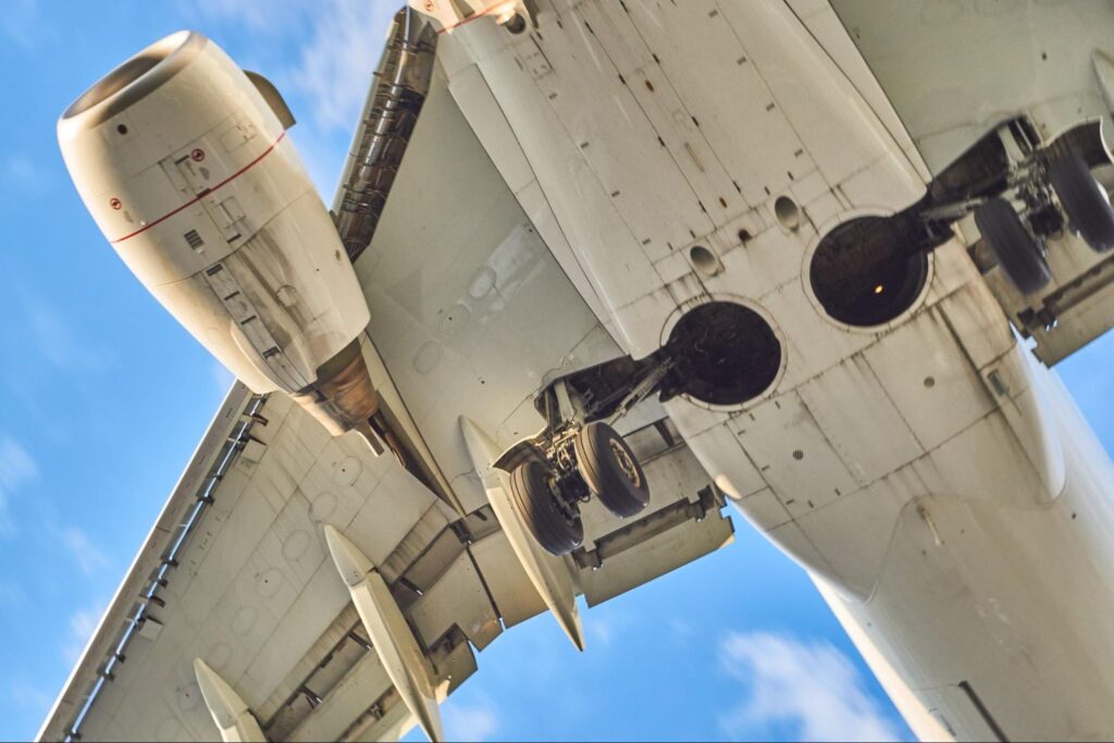 Boeing 737 landing gear.