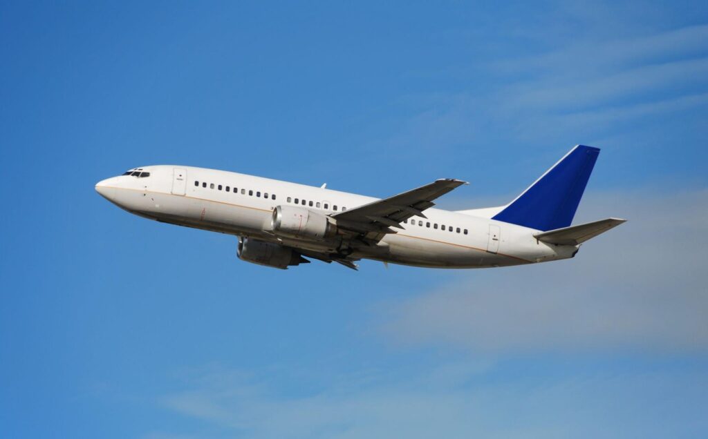 Boeing 737 passenger jet.
