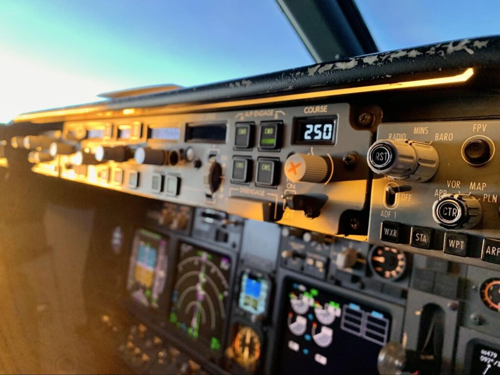 Boeing 737 EFIS Control Panel and MCP Panel.